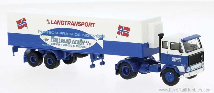 Brekina 85684 Volvo F 89 Koffer-SZ Langtransport