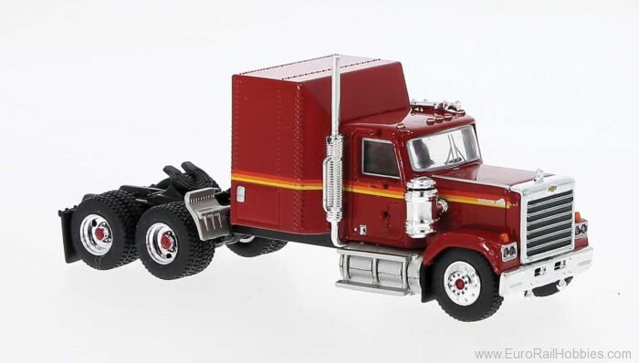 Brekina 85784 Chevrolet Bison Red   Semi-Truck