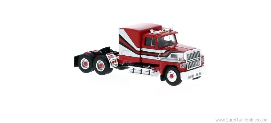 Brekina 85875 Ford LTL 9000 Red, Silver, 1978, 