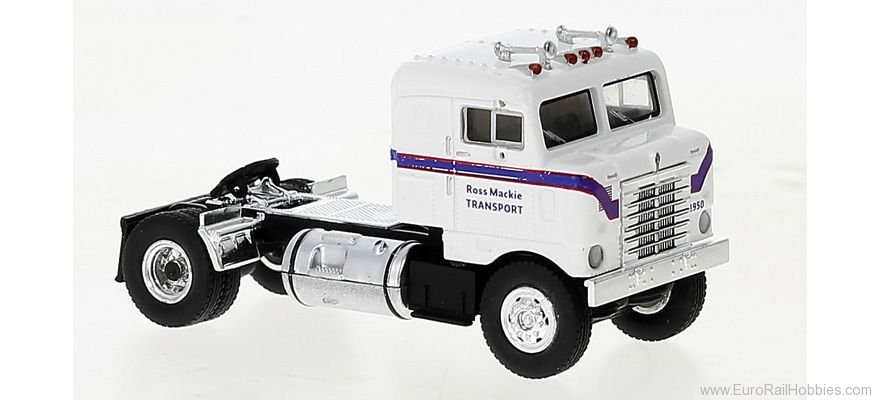 Brekina 85951 Kenworth Bullnose White, Dark Blue, 1950, 