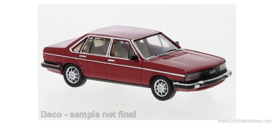 Brekina PCX870067 Audi 100 (C2) Dark Red, 1979, 