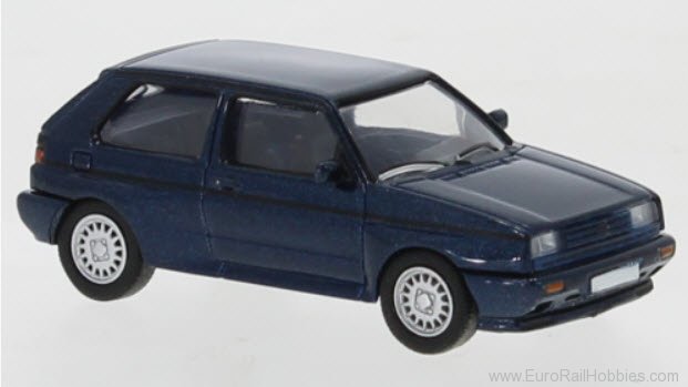 Brekina PCX870085 VW Golf II Rallye dunkelblau-met. 1989