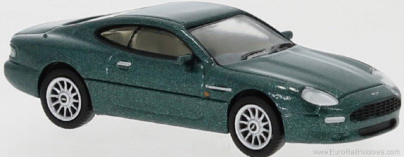 Brekina PCX870104 Aston Martin DB7 Coupe metallic dark green, 1