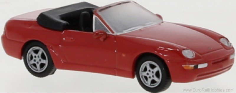 Brekina PCX870180 Porsche 968 convertible red, 1991