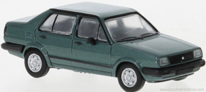 Brekina PCX870196 196 VW Jetta II, Metallic Dark Green 1984  