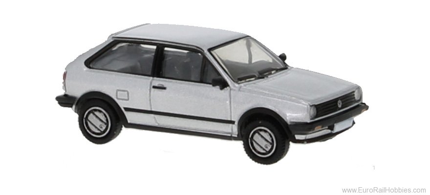 Brekina PCX870202 VW Polo II Coupe silver, 1985