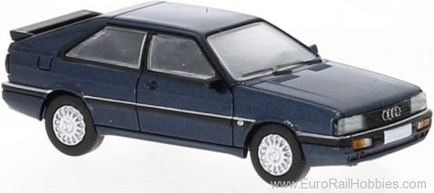 Brekina PCX870270 Audi Coupe Metallic Dark Blue , 1985, 