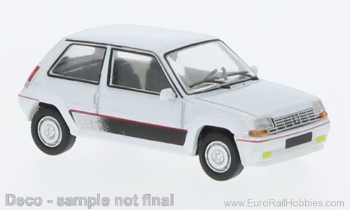 Brekina PCX870296 Renault 5 GT Turbo White  