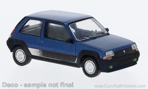 Brekina PCX870297 Renault 5 GT Turbo Blue  