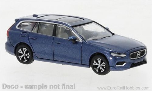 Brekina PCX870392 Volvo V60 Metallic Blue , 2019, 