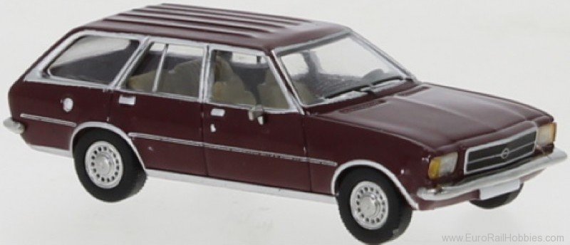 Brekina PCX870400 400 Opel Rekord D Caravan, Dark Red , 1972  