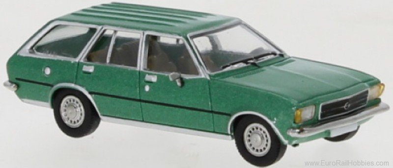Brekina PCX870401 401 Opel Rekord D Caravan, Metallic-Green, 19