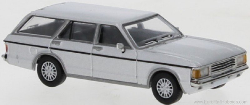 Brekina PCX870406 406 Ford Granada MK I Turnier, Silver, 1974  