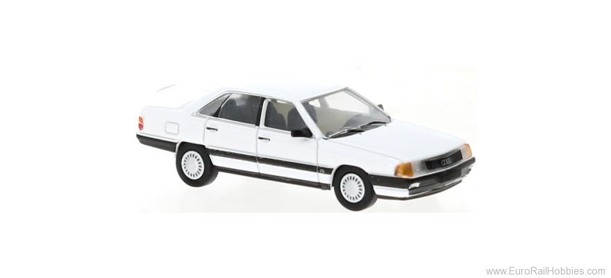 Brekina PCX870436 Audi 100 (C3) White, 1982, 
