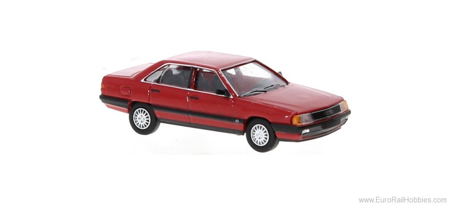 Brekina PCX870437 Audi 100 (C3) Red, 1982, 