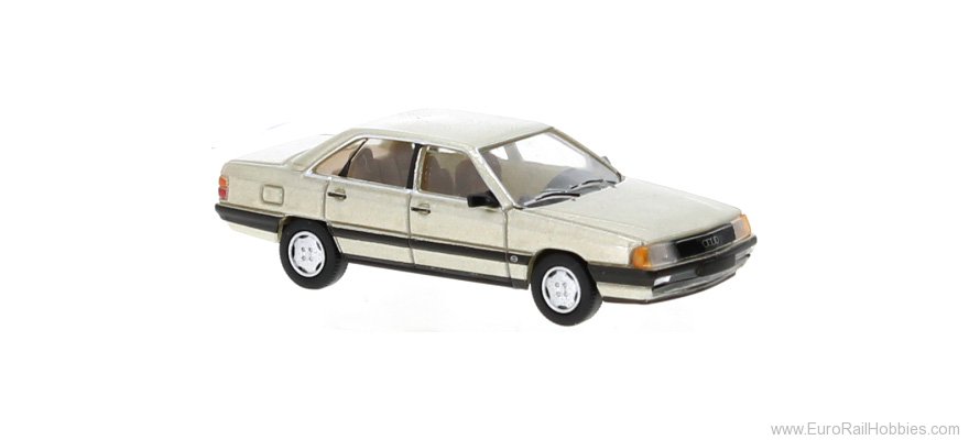 Brekina PCX870438 Audi 100 (C3) Metallic  Beige, 1982, 