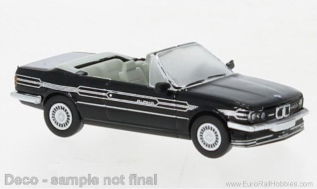 Brekina PCX870446 BMW Alpina C2 2,7 Cabriolet Black , Dekor, 19