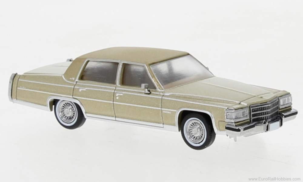 Brekina PCX870451 Cadillac Fleetwood Brougham Metallic Beige, 1