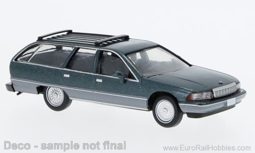 Brekina PCX870454 Chevrolet Caprice Station Wagon Dark Green  