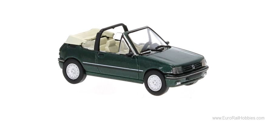 Brekina PCX870500 Peugeot 205 Cabriolet Metallic  Dark Green, 1