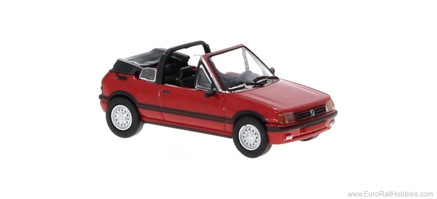 Brekina PCX870502 Peugeot 205 Cabriolet Red, 1986, 