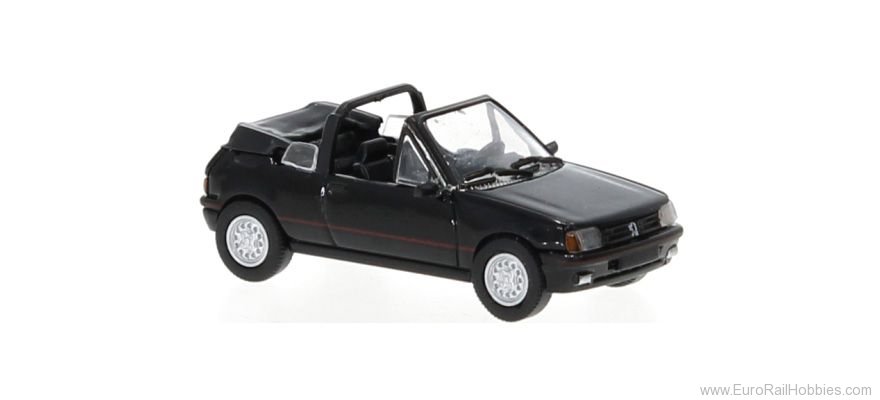 Brekina PCX870503 Peugeot 205 Cabriolet Black, 1986, 