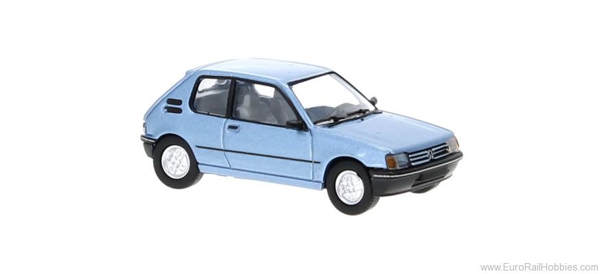 Brekina PCX870506 Peugeot 205 Metallic  Light Blue, 1984, 