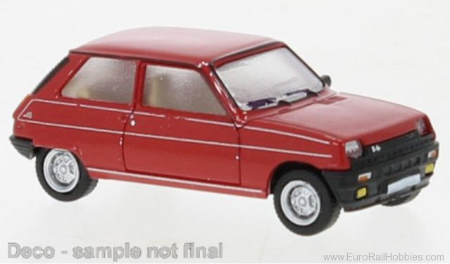 Brekina PCX870510 Renault 5 Alpine Red , 1980, 