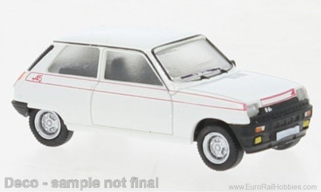 Brekina PCX870511 Renault 5 Alpine White , 1980, 