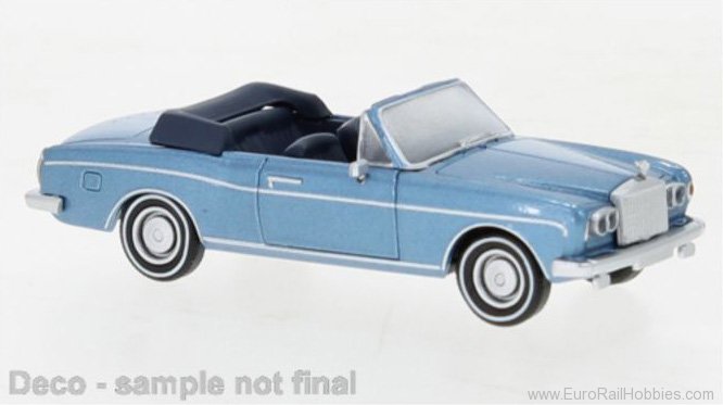 Brekina PCX870513 Rolls Royce Corniche Metallic Blue , 1971, 