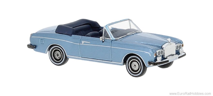 Brekina PCX870513 Rolls Royce Corniche Metallic Blue , 1971, 