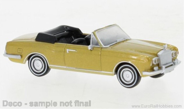 Brekina PCX870514 Rolls Royce Corniche gold, 1971, 