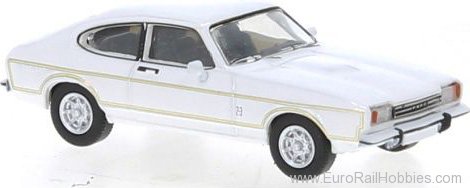 Brekina PCX870644 Ford Capri MK II White , Dekor, 1974, 