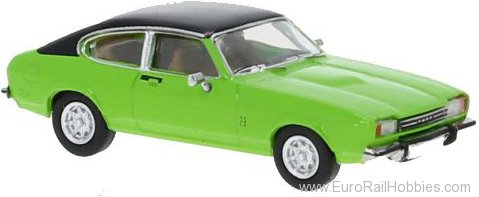 Brekina PCX870645 Ford Capri MK II Light Green, matt Black , 19