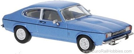 Brekina PCX870646 Ford Capri MK II Metallic Blue , 1974, 