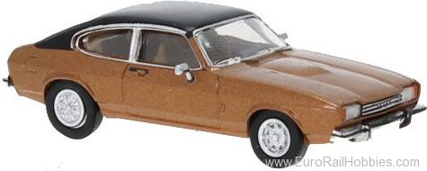 Brekina PCX870647 Ford Capri MK II Metallic Brown , 1974, 