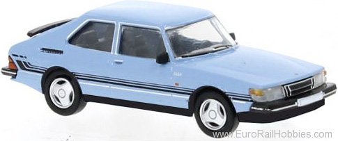 Brekina PCX870650 Saab 900 Turbo Light Blue , Dekor, 1986, 