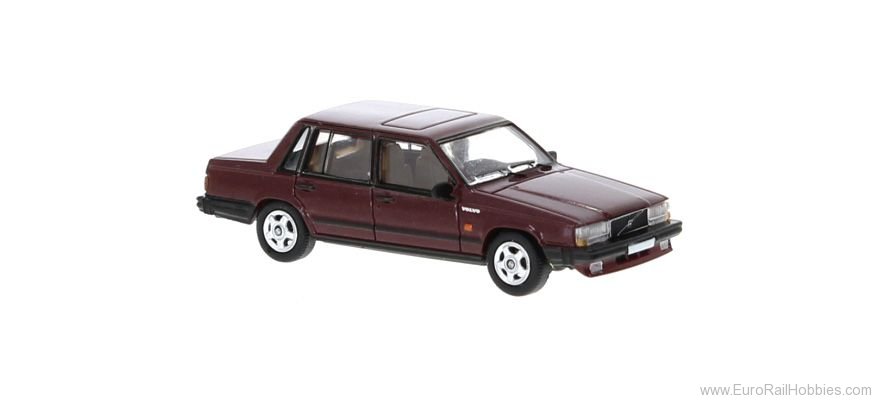 Brekina PCX870663 Volvo 740 Metallic  Dark Red, 1984, 