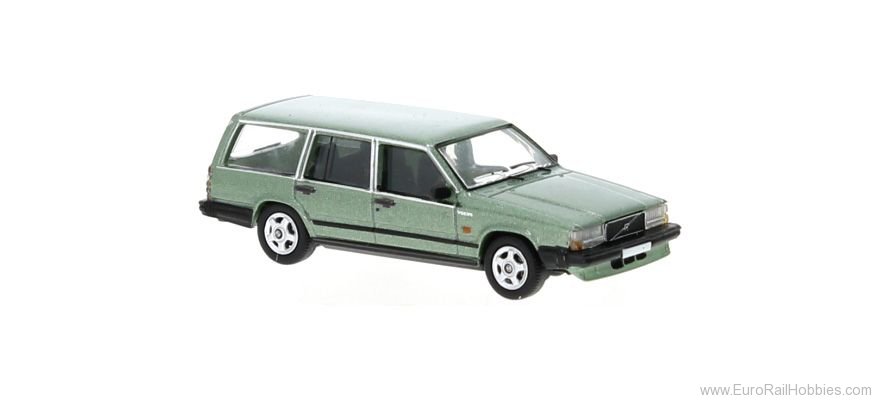 Brekina PCX870667 Volvo 740 Kombi Metallic  Light Green, 1985, 