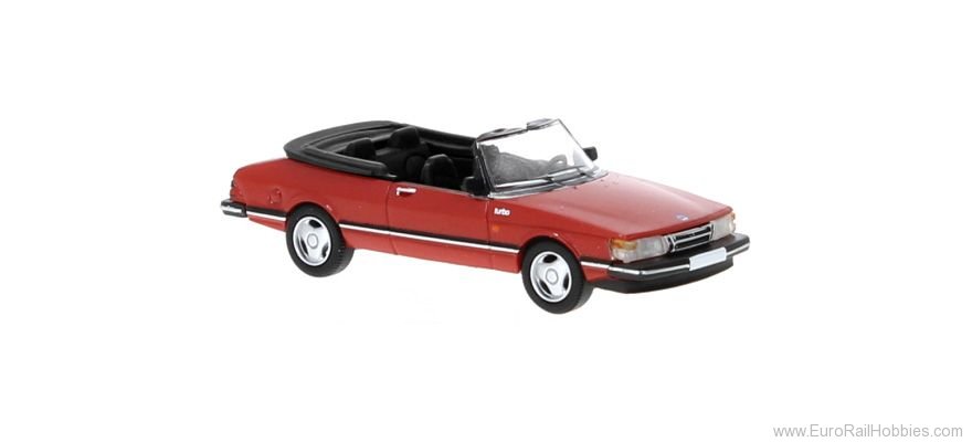 Brekina PCX870669 Saab 900 Cabriolet Red, 1986, 