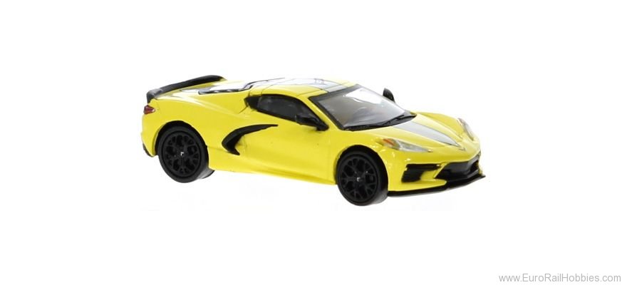 Brekina PCX870672 Chevrolet Corvette (C8) Stingray Light Yellow