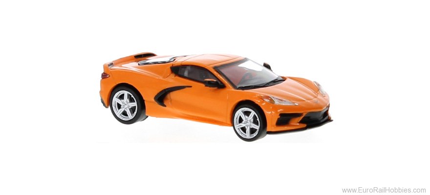 Brekina PCX870675 Chevrolet Corvette (C8) Stingray Orange, 2020