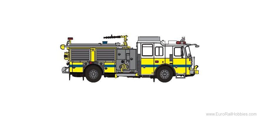 Brekina PCX870687 Seagrave Marauder II Light Yellow, White, 201