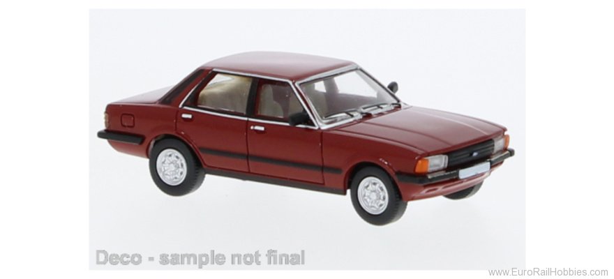 Brekina PCX870696 Ford Taunus (TC3) Dark Red, 1979, 