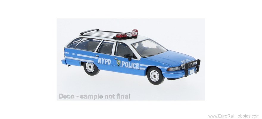 Brekina pcx870452 Chevrolet Caprice Station Wagon NYPD - Police