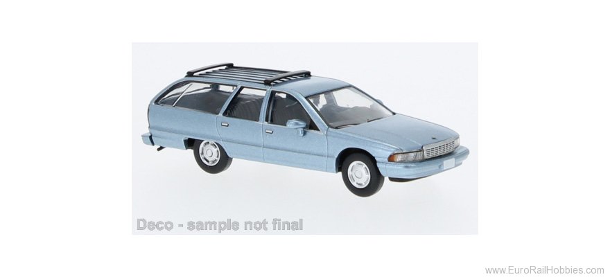 Brekina pcx870455 Chevrolet Caprice Station Wagon Light Blue  