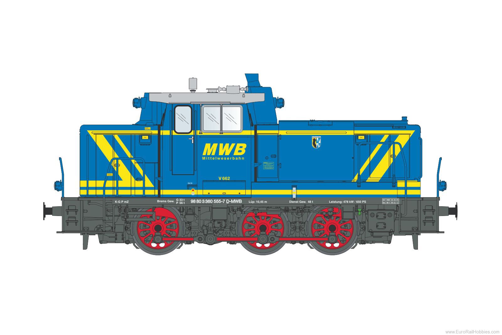 Lenz 40143.05 LENZ Edition Model Diesel locomotive V 662, M
