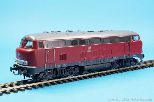 Lenz 40163.04 Diesel locomotive BR 216 Lollo DB, era 4, red