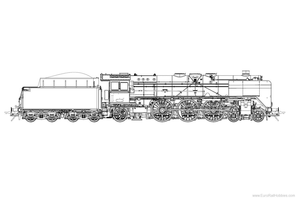 Lenz 40201.09 Steam locomotive BR 01 114, DR, Ep.3, Wagner 
