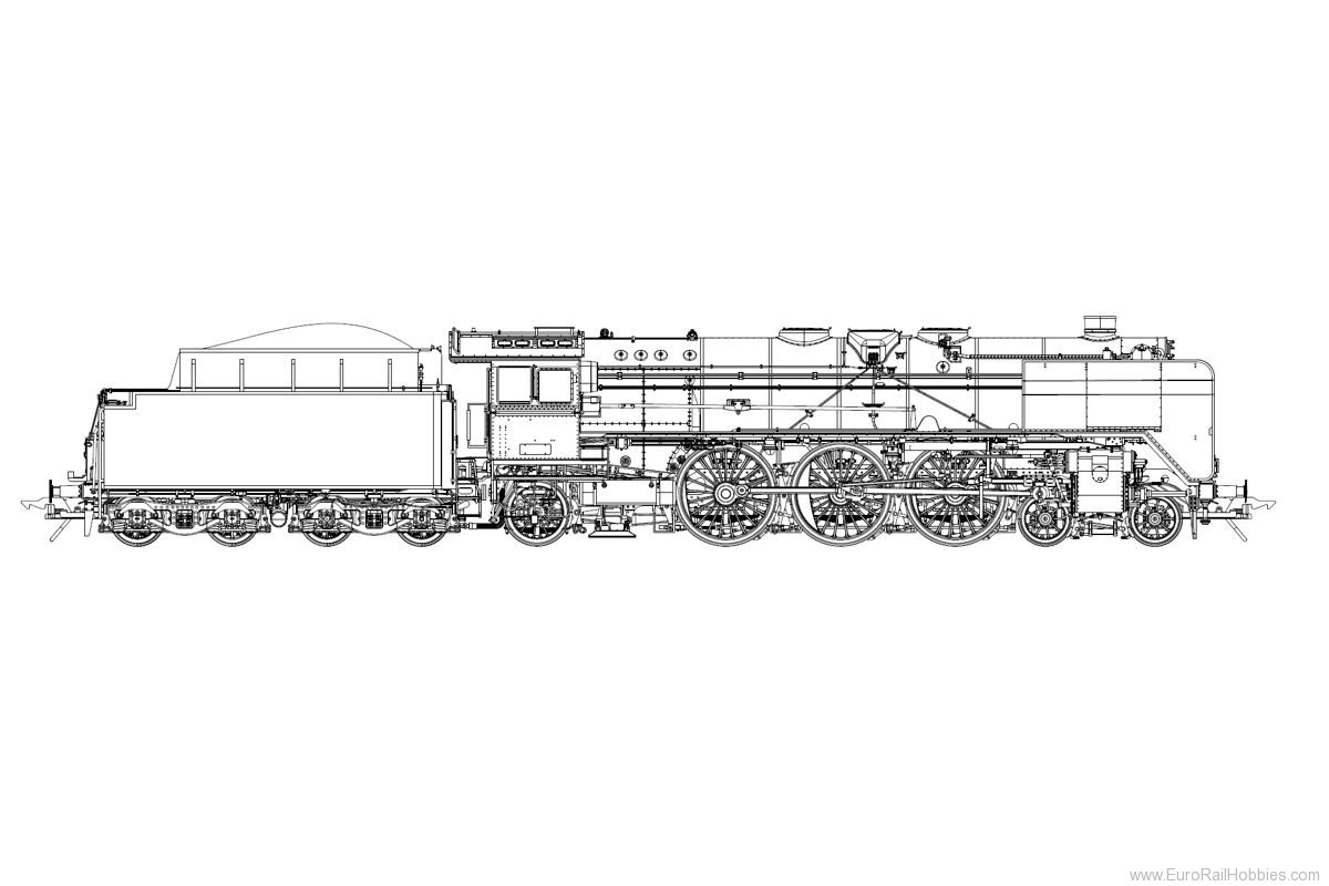 Lenz 40201.09 Steam locomotive BR 01 114, DR, Ep.3, Wagner 